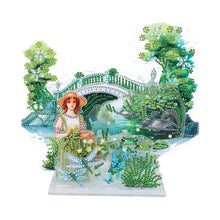 Load image into Gallery viewer, Garden-Single Side Drill-Acrylic Diamond Desktop Ornament