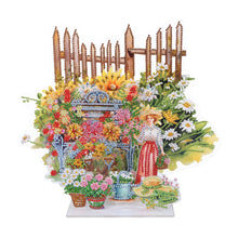 Load image into Gallery viewer, Garden-Single Side Drill-Acrylic Diamond Desktop Ornament
