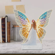 Load image into Gallery viewer, Butterfly Girl-Single Side Drill-Acrylic Diamond Desktop Ornament