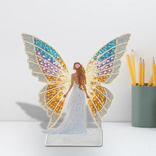 Load image into Gallery viewer, Butterfly Girl-Single Side Drill-Acrylic Diamond Desktop Ornament