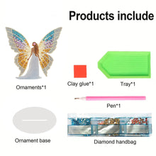 Load image into Gallery viewer, Butterfly Girl-Single Side Drill-Acrylic Diamond Desktop Ornament