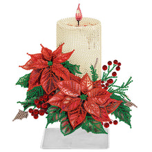 Load image into Gallery viewer, Candle Flower-Single Side Drill-Acrylic Diamond Desktop Ornament