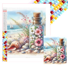 Load image into Gallery viewer, Seaside Wandering Bottle-Full Square Diamond Painting-30x40cm