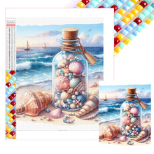 Load image into Gallery viewer, Seaside Wandering Bottle-Full Square Diamond Painting-30x40cm