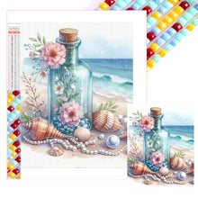 Load image into Gallery viewer, Seaside Wandering Bottle-Full Square Diamond Painting-30x40cm