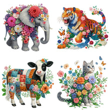 Load image into Gallery viewer, Animal Flower-Partial Special Diamond Painting-30x30cm