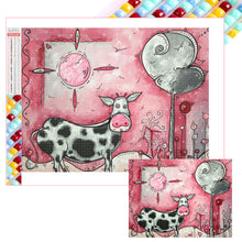 Load image into Gallery viewer, Cow-Full Square Diamond Painting-40x30cm