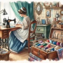 Load image into Gallery viewer, Girl-Full Round Diamond Painting-40x40cm