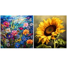 Load image into Gallery viewer, Sunflower-Full Round Diamond Painting-30x30cm