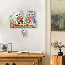 Load image into Gallery viewer, Animal-Diamond Wooden Wall Hooks