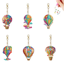 Load image into Gallery viewer, 6Pcs/Set Hot Air Balloon-Double Side Drill-Diamond Keychain