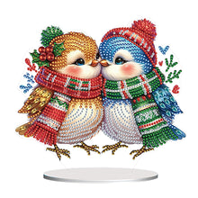 Load image into Gallery viewer, Mermaid Owl-Single Side Drill-Acrylic Diamond Desktop Ornament