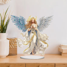 Load image into Gallery viewer, Mermaid Owl-Single Side Drill-Acrylic Diamond Desktop Ornament