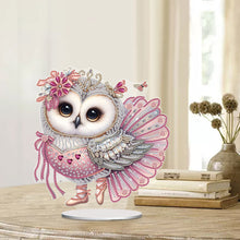 Load image into Gallery viewer, Mermaid Owl-Single Side Drill-Acrylic Diamond Desktop Ornament