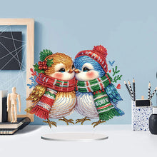 Load image into Gallery viewer, Mermaid Owl-Single Side Drill-Acrylic Diamond Desktop Ornament