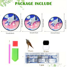 Load image into Gallery viewer, Wolf-Feather Wind Chime Diamond Art Hanging Pendant