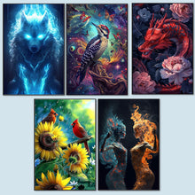 Load image into Gallery viewer, Animal-Full Round Diamond Painting-40x60cm-Large Size