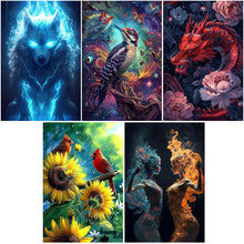 Load image into Gallery viewer, Animal-Full Round Diamond Painting-40x60cm-Large Size