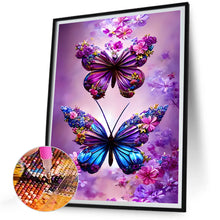 Load image into Gallery viewer, Butterfly-Full Round Diamond Painting-30x40cm