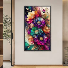 Load image into Gallery viewer, Flowers-Full Round Diamond Painting-50x85cm
