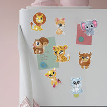 Load image into Gallery viewer, 8Pcs/Set Animal-Diamond Painting Magnet Refrigerator
