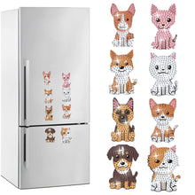 Load image into Gallery viewer, 8Pcs/Set Animal-Diamond Painting Magnet Refrigerator