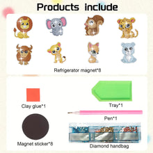 Load image into Gallery viewer, 8Pcs/Set Animal-Diamond Painting Magnet Refrigerator