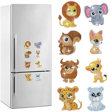 Load image into Gallery viewer, 8Pcs/Set Animal-Diamond Painting Magnet Refrigerator