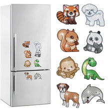 Load image into Gallery viewer, 8Pcs/Set Animal-Diamond Painting Magnet Refrigerator
