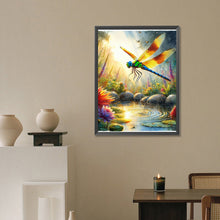 Load image into Gallery viewer, Dragonfly-Full Round Diamond Painting-30x40cm