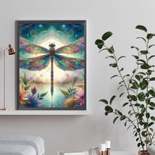 Load image into Gallery viewer, Dragonfly-Full Round Diamond Painting-30x40cm