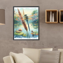Load image into Gallery viewer, Dragonfly-Full Round Diamond Painting-30x40cm