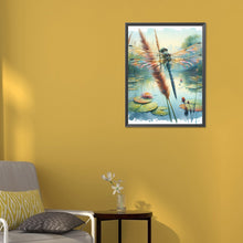 Load image into Gallery viewer, Dragonfly-Full Round Diamond Painting-30x40cm