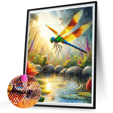 Load image into Gallery viewer, Dragonfly-Full Round Diamond Painting-30x40cm