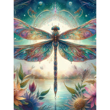 Load image into Gallery viewer, Dragonfly-Full Round Diamond Painting-30x40cm