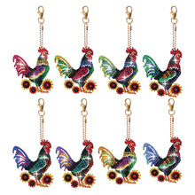 Load image into Gallery viewer, 6/8Pcs/Set Animal-Double Side Drill-Diamond Keychain