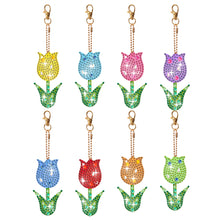 Load image into Gallery viewer, 6/8Pcs/Set Animal-Double Side Drill-Diamond Keychain
