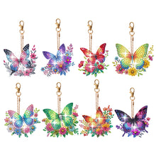 Load image into Gallery viewer, 6/8Pcs/Set Animal-Double Side Drill-Diamond Keychain