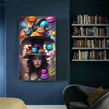 Load image into Gallery viewer, Girl-Full Round Diamond Painting-40x70cm-Large Size