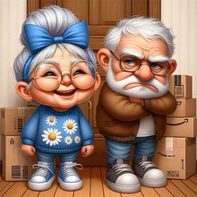 Load image into Gallery viewer, Funny Grandma-Full Round Diamond Painting-30x30cm