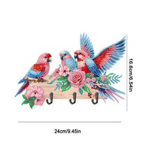 Load image into Gallery viewer, Flower Bird-Diamond Art Craft Wall Hooks