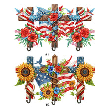 Load image into Gallery viewer, Independence Day-Diamond Art Craft Wall Hooks