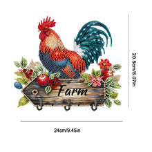Load image into Gallery viewer, Farm Chicken-Diamond Art Craft Wall Hooks