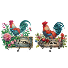Load image into Gallery viewer, Farm Chicken-Diamond Art Craft Wall Hooks