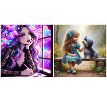 Load image into Gallery viewer, Girl-Full Square Diamond Painting-40x40cm