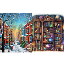 Load image into Gallery viewer, Bookshelf Street-Full Square Diamond Painting-40x50cm
