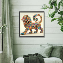 Load image into Gallery viewer, Lion cat-Partial Special Diamond-30x30cm