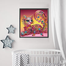 Load image into Gallery viewer, Lion cat-Partial Special Diamond-30x30cm