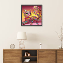 Load image into Gallery viewer, Lion cat-Partial Special Diamond-30x30cm