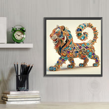 Load image into Gallery viewer, Lion cat-Partial Special Diamond-30x30cm